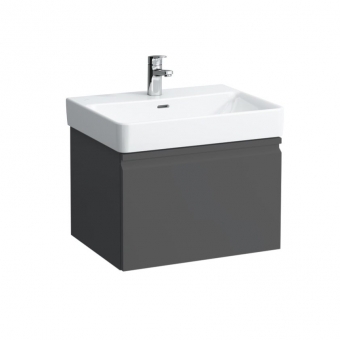 Spintelė praustuvui Laufen PRO S 570x450x390 mm, 1 stalčius, tinka praustuvui 810963, spalva - grafito 